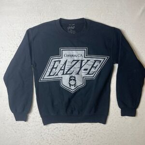 Philcos Eazy E Compton CA‎ Black Graphic Crewneck Sweatshirt Size S